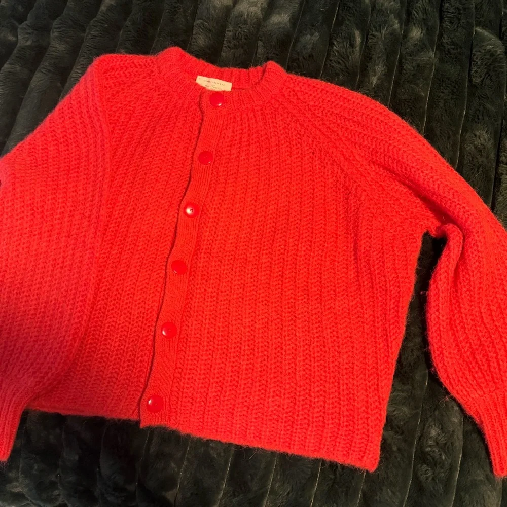 Sezane Emile Cardigan Red - Size S - Picture 7 of 7